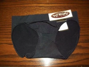 NWT WACOAL B SMOOTH NYLON/SPANDEX BIKINI PANTIES ROUCHED BACK 832175 BK BLK S - Picture 1 of 2