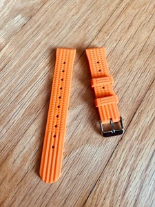 WISCASSET WATCH STRAPS - Rubber Waffle Strap (62MAS style) - 5 Colors - Picture 1 of 21