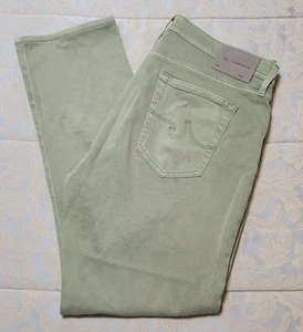 Pantalones de mezclilla Adriano Goldschmied AG Everett ajustados rectos para hombre 38x31,5 verdes - Imagen 1 de 13
