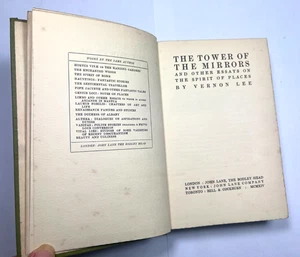 The Tower of the Mirrors & Other Essays by Vernon Lee Pub: John Lane 1914 1st Ed - Picture 1 of 17