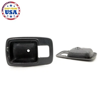 ПОДХОДИТ ДЛЯ 72-1979 NISSAN DATSUN 620 КАБИНА ПИКАП УТИЛИТА ЧЕРНЫЙ ОБОДОК ДВЕРИ ПАРА НОВЫЙ - Изображение 1 из 4