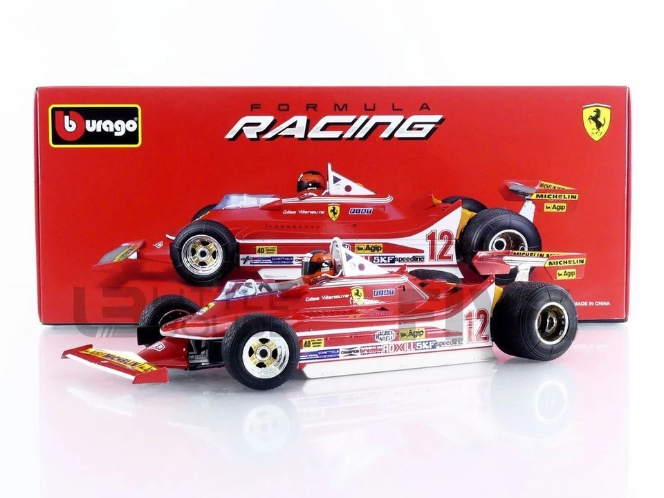 BBURAGO 1/18 - FERRARI F1 312 T4 - WINNER USA GP 1979 (G. VILLENEUVE) 16814-0154 - Image 1 of 1