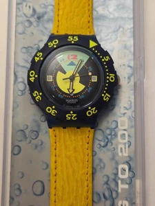 VINTAGE SWATCH WATCH SDN102 "DIVINE" SCUBA 1992 ORIGINAL Box - Picture 1 of 11