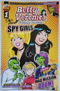 BETTY & VERONICA SPY GIRLS #1 DAN PARENT SIGNED +COA ARCHIE COMICS OS 2025 NM - Picture 1 of 1