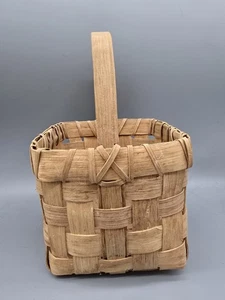 Vintage Ozark White Oak Basket Maudie Owens Rare - Picture 1 of 7