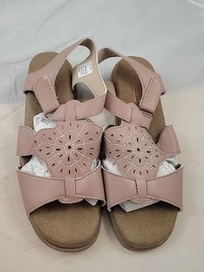 Sandalias planas Mushrooms para mujer talla 7,5 W ARCILLA cómodas fáciles de poner - Imagen 1 de 6