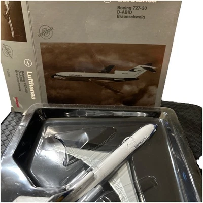 NEW In Box Herpa Lufthansa Boeing 727-30 D-ABID Braunschweig Airplane 550789 NIB - Image 1 of 4