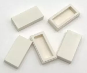 Lego 5 nuevos azulejos blancos 1 x 2 con ranura piezas planas lisas - Imagen 1 de 1