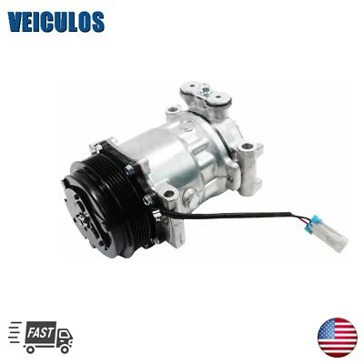 Compresor de aire acondicionado con embrague para Chevy K1500 2500 3500 P30 1996-1999 GMC C1500 2500 Foto 1 de 4