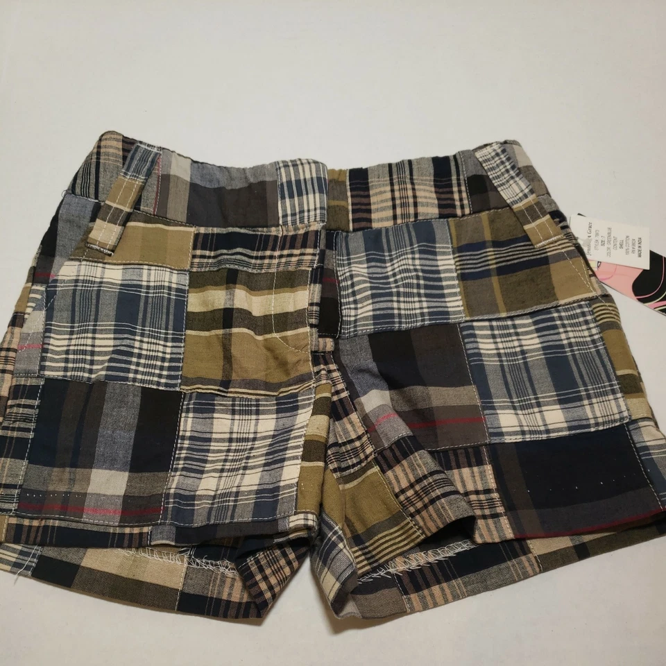 Pantalones Cortos JENNIFER & GRACE Verde Azul Algodón Niñas Talla 7 NUEVO Foto 1 de 4