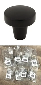 Lot Of 8 Top Knobs TK3130 Morris, Florham Cabinet Knob 1-1/4" Flat Black - Picture 1 of 3
