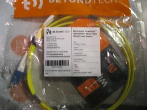 beyondtech 1 meter eoptics optical fiber patch cable os1 9/125um 3.0mm jacket - Picture 1 of 3