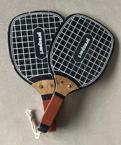 Strand Tennis Holz Schläger VINTAGE - Bild 1 von 7