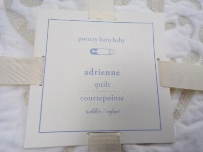 Edredón Pottery Barn Kids Adrienne bordado para niños pequeños marfil dorado #4867 Foto 1 de 4