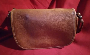 DKNY ID # 93 Vintage Brown Pebble Leather Shoulder Handbag Purse ✞ - Picture 1 of 10