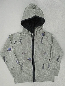 Boys Art & Eden Gray Light Weight Long Sleeve Hoodie Size 5 - Picture 1 of 3