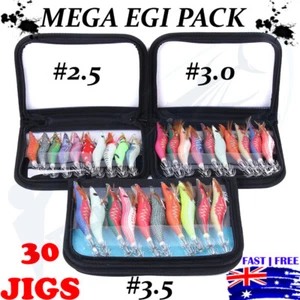 BULK PACK Egi Squid Jigs Jags #3.5 #3 #2 Fishing Lures Yo Yama Jap Jig Glow Zuri - Picture 1 of 1