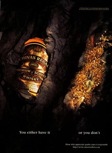 CHIVAS REGAL WHISKY AD #19 VERY RARE 1996 VINTAGE OUT OF PRINT - Imagen 1 de 2