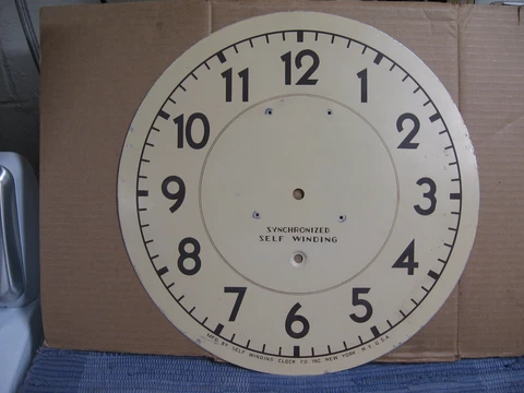 Self Winding Clock 16 Inch Dial Original Cover