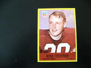 1967 PHILADELPHIA  FOOTBALL CARD #40 ROSS FICHTNER  EX TO EX-MT