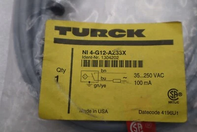 New Turck Ni4-G12-AZ33X Proximity Sensor Switch Module 1304202 STOCK L-199-C - Image 1 of 2