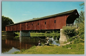El puente cubierto West Montrose, Kitchener Ontario, postal - Imagen 1 de 2