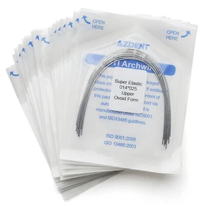 10X Dental Orthodontic Niti Super Elastic Square Arch Wires Oval Round All Sizes - Picture 1 of 8