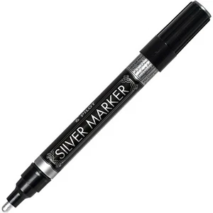 Pilot Silver Metallic Paint Marker 41800, 2.0mm Medium Point - Picture 1 of 3