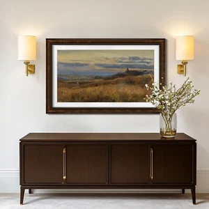 Brauner TV Rahmen für Samsung The Frame 32, 43, 50, 55, 65, 75, 85 Zoll - Bild 1 von 11
