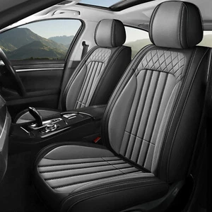 Car Front Rear 5 Seat Cover Faux Leather Seat Pad For Nissan Rogue 2014-2025 - Picture 1 of 7