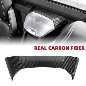 Cubierta del panel superior del altavoz trasero de fibra de carbono real para Corvette C8 2020-2025 - Imagen 1 de 18