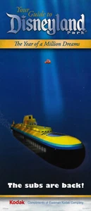DISNEY DISNEYLAND MAP GUIDE JUNE 11 2007 A MILLION DREAMS SUBMARINES ARE BACK - Picture 1 of 1