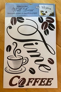 Coffee Time Wanddeko abnehmbare Details Aufkleber Express Yourself großes Zuhause - Bild 1 von 6