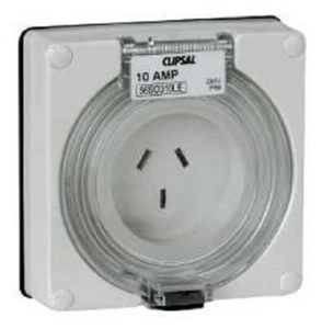 Clipsal 56-SERIES SURFACE SOCKET 10A 250V 3-Pole Autoswitched ORANGE *Aust Brand - Picture 1 of 1