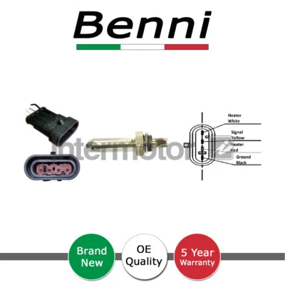 Sensore ossigeno Benni Lambda adatto a Vauxhall Omega 1994-2001 2.0 + altri modelli - Immagine 1 di 2