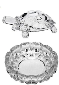 Tortuga de Cristal Feng Shui con Placa de Cristal para Buena Suerte Carrera - Imagen 1 de 3