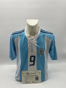 Argentinien Trikot Jonas Gutierrez signiert Autogramm Adidas COA L - Bild 1 von 7