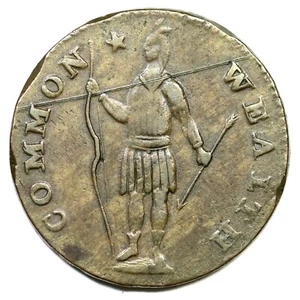 1788 11-F R-5 Massachusetts Penny Colonial Copper Coin 1p - Picture 1 of 2