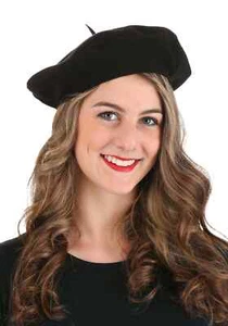 Black Beret Costume Accessory - Picture 1 of 1