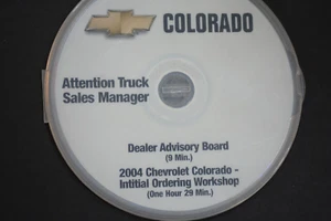 2004 Colorado Truck Initial Ordering Workshop & Dealer Advisory Board Disc, 1:29 - Picture 1 of 2
