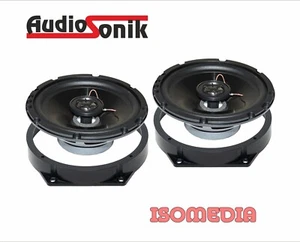 KIT ALTOPARLANTI COASSIALI + SUPPORTI POSTERIORI CASSE BMW MINI R50 2002 AL 2008 - Foto 1 di 4
