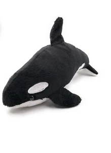 Peluche peluche tela animal orca delfín negro delfín 22 cm - Imagen 1 de 1