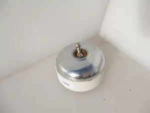 Antique Brass & Ceramic Light Switch Old Dolly Toggle Vintage Deco Nickel Chrome - Picture 1 of 10