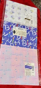 Neu versiegelt Vintage Hallmark Geschenkpapier 3er Set alle Anlässe Geburtstag Neu in Verpackung - Bild 1 von 6