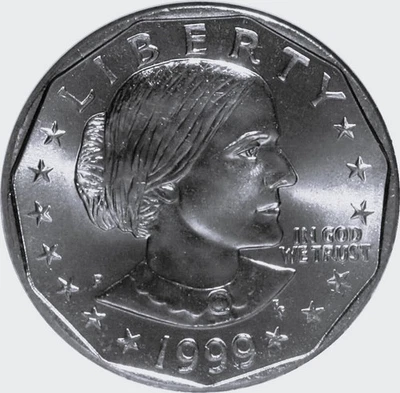 Dollar 1999 P Susan B Anthony GEM Brilliant Uncirculated - Image 1 of 2