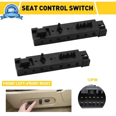 2X Interruptor ajustador de asiento delantero izquierdo y derecho para Ford C-Max 2017-2018 Foto 1 de 4