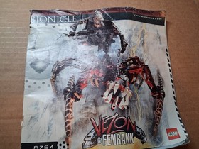Lego Bionicle Vezon & Fenrakk Instruction Manual No Bricks Wear 8764