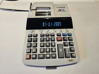 Canon MP27D Business Calculator Clock Calendar 12 Digits 2-Color Print  - Image 1 of 4