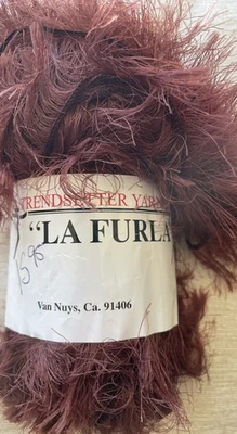 Trendsetter Yarn “La Furla” 91%Polyamide/9%Polyester, 100gm/75yds, col#9, Maroon - Image 1 of 2