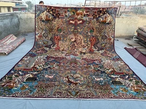 10x13 Vintage Türkisch Inspiriert Kaukasisch Medaillon Übergroßer Palast Boden Teppich - Bild 1 von 14